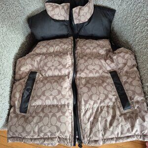 Signature Down Vest In Recycled Polyester COACH